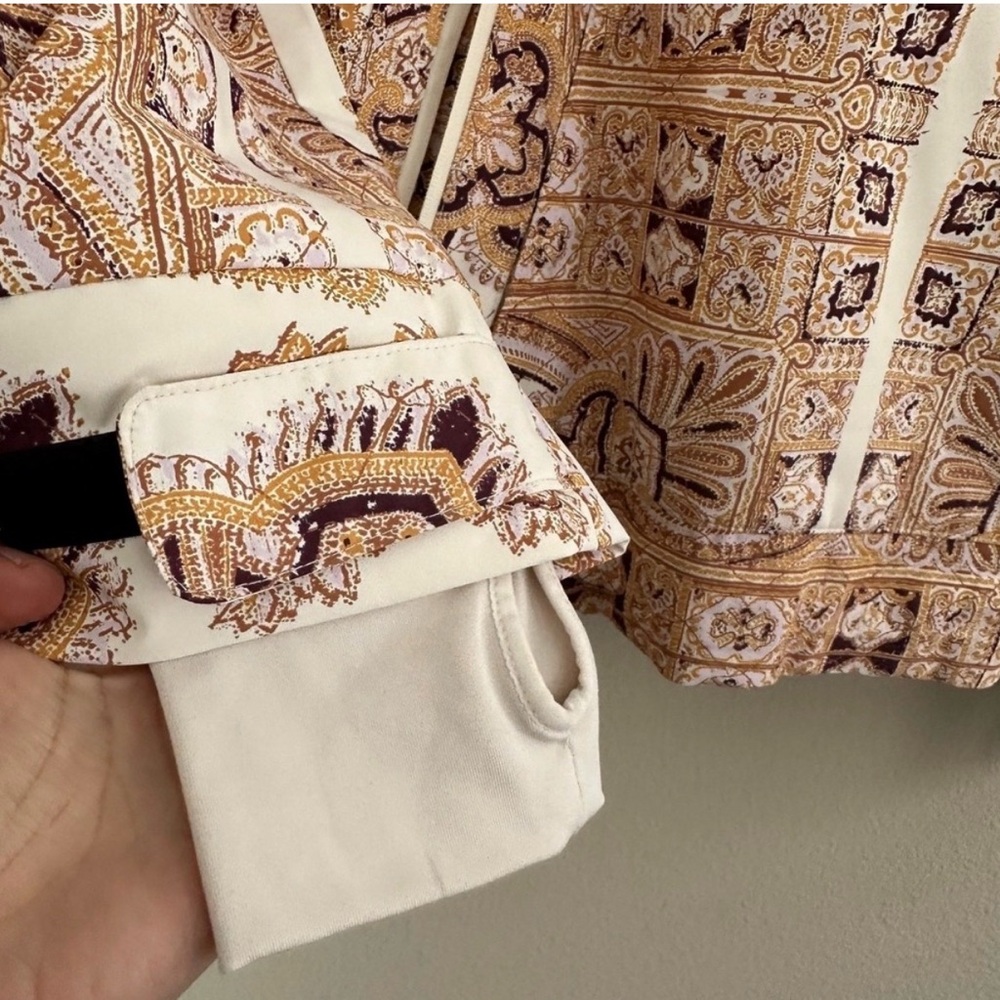 Free People ✨Golden day✨New ✨ Multicolor Patterned Jacket - Picture 6 of 15
